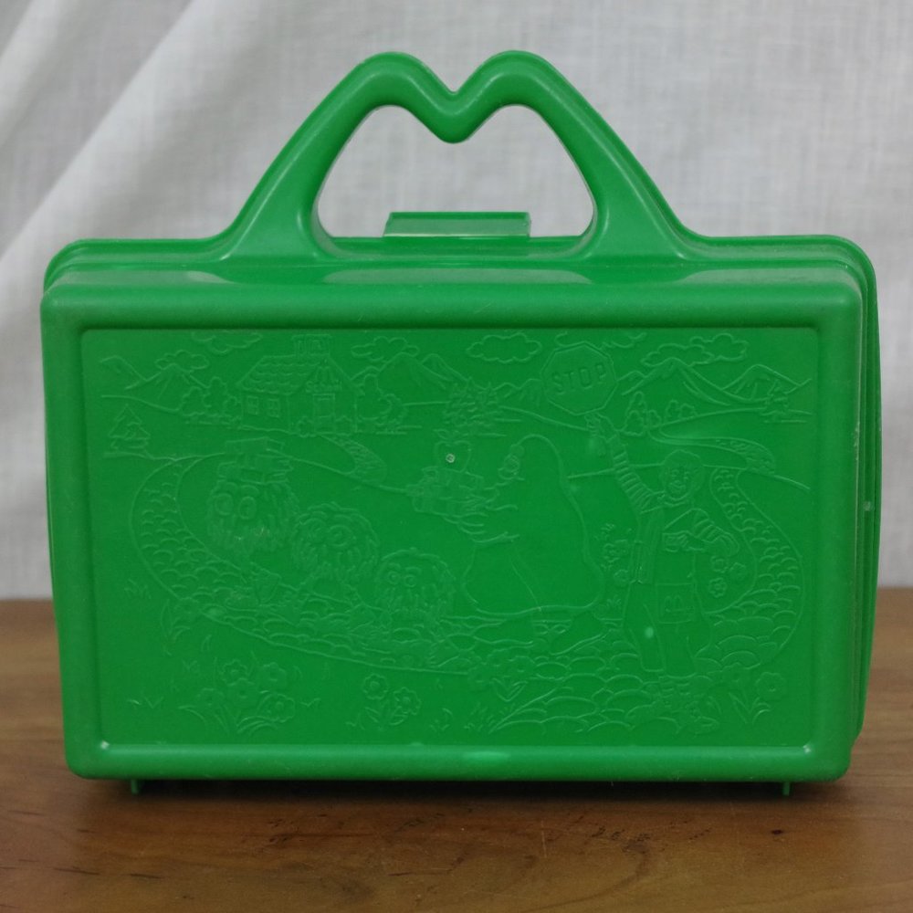 Vintage Mcdonalds Green Plastic Lunchbox